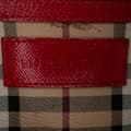 Miniatyrbild 6 av 10: Pre-owned Burberry Small Haymarket Check Coated Canvas Canterbury Tote Brown