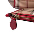 Miniatyrbild 8 av 10: Pre-owned Burberry Small Haymarket Check Coated Canvas Canterbury Tote Brown