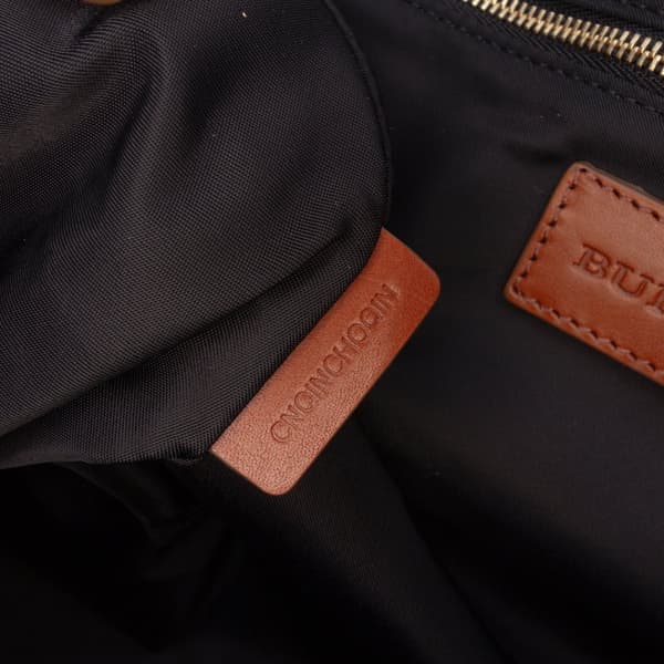 Pre-owned Burberry Medium Canvas Summer Sun Havenmore Tote Brown