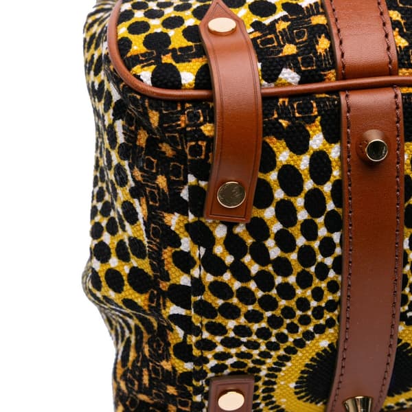 Pre-owned Burberry Medium Canvas Summer Sun Havenmore Tote Brown