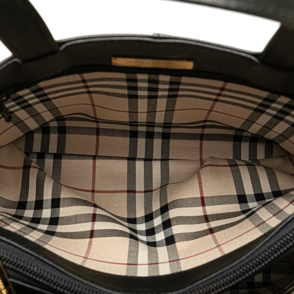 Pre-owned Burberry Leather Tote Black
