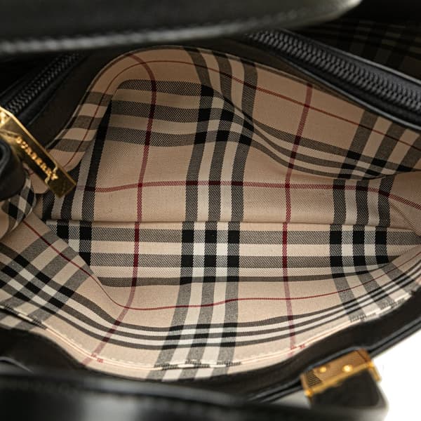 Pre-owned Burberry Leather Tote Black