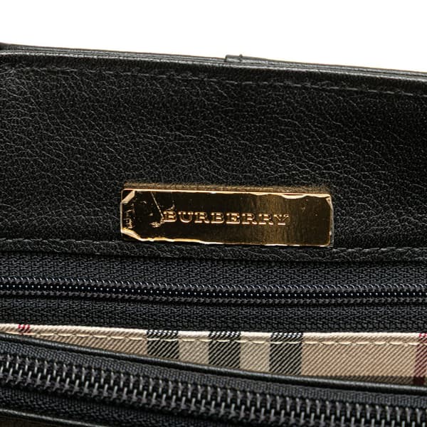 Pre-owned Burberry Leather Tote Black