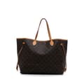 Miniatyrbillede 1 af 10: Pre-owned Louis Vuitton Monogram Neverfull GM Brown
