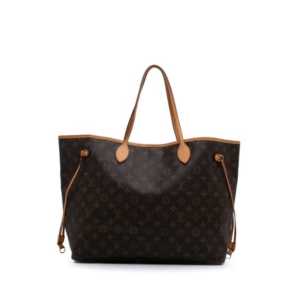 Pre-owned Louis Vuitton Monogram Neverfull GM Brown