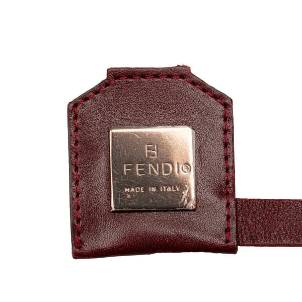 Pre-owned Fendi Zucchino Canvas Tote Red