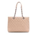 Miniatyrbild 1 av 10: Pre-owned Chanel Caviar Grand Shopping Tote Brown