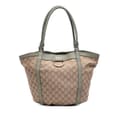 Miniatyrbild 1 av 9: Pre-owned Gucci GG Canvas Abbey D Ring Tote Brown