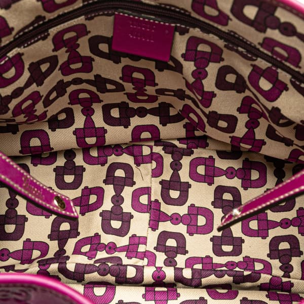 Pre-owned Gucci Medium Guccissima Abbey D Ring Tote Purple