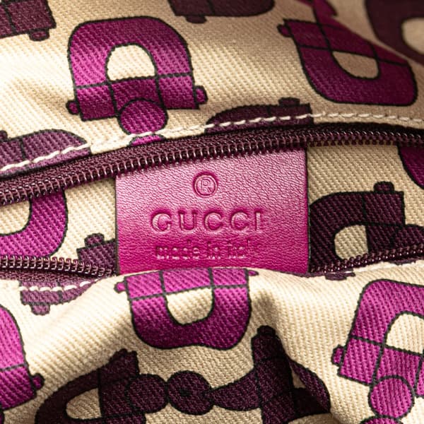 Pre-owned Gucci Medium Guccissima Abbey D Ring Tote Purple