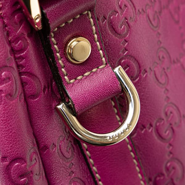 Pre-owned Gucci Medium Guccissima Abbey D Ring Tote Purple