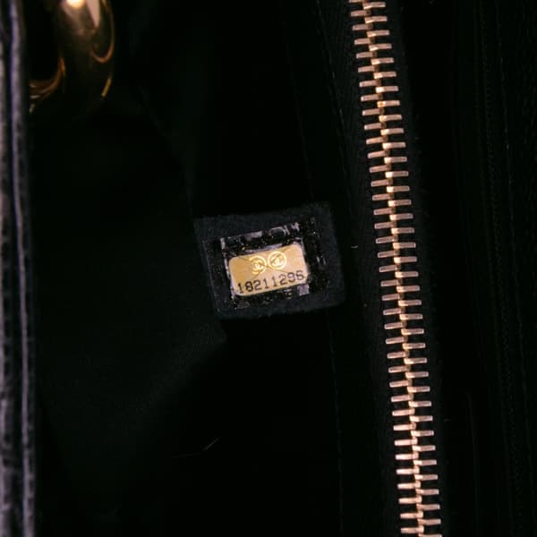Pre-owned Chanel Caviar Grand Shopping Tote Black