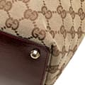 Miniatyrbild 9 av 9: Pre-owned Gucci Large GG Canvas Eclipse Tote Brown