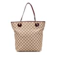 Miniatyrbild 1 av 9: Pre-owned Gucci Large GG Canvas Eclipse Tote Brown