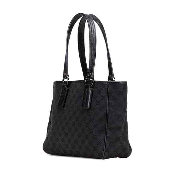 Pre-owned Gucci GG Canvas Tote Black