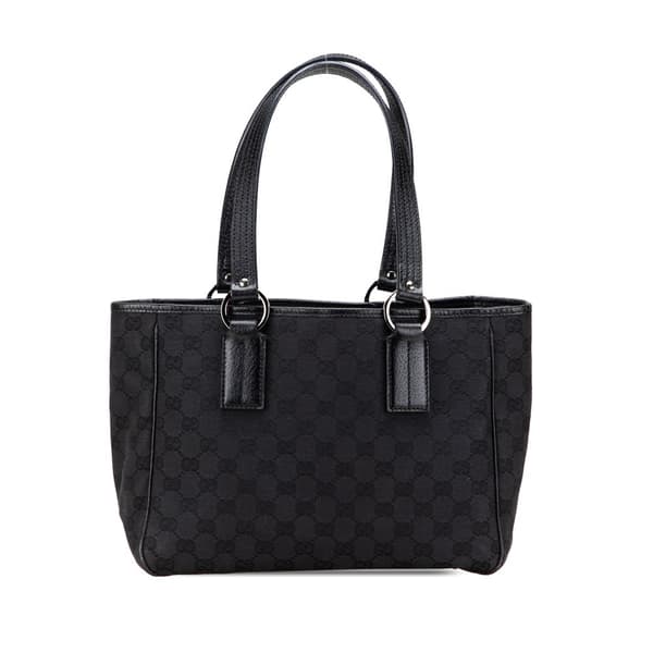 Pre-owned Gucci GG Canvas Tote Black