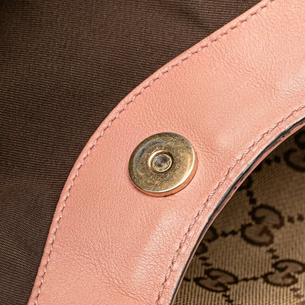 Pre-owned Gucci Medium GG Canvas Sukey Tote Brown