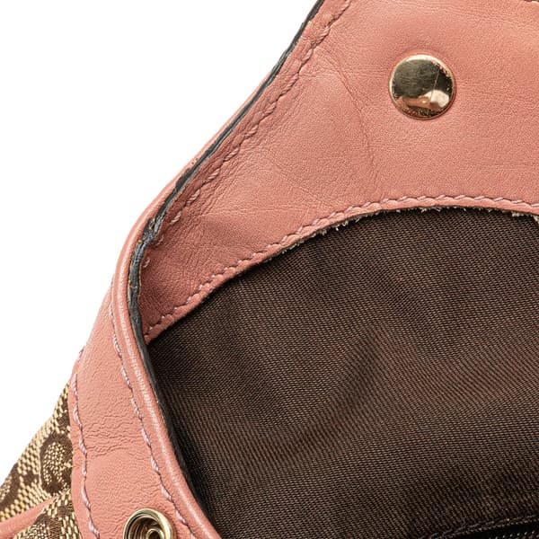 Pre-owned Gucci Medium GG Canvas Sukey Tote Brown