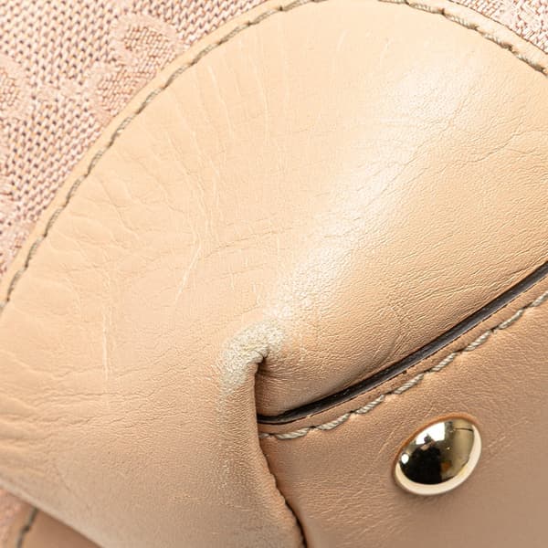 Pre-owned Gucci GG Canvas Lovely Tote Pink