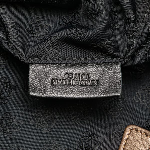 Pre-owned LOEWE Anagram Nappa Tote Brown
