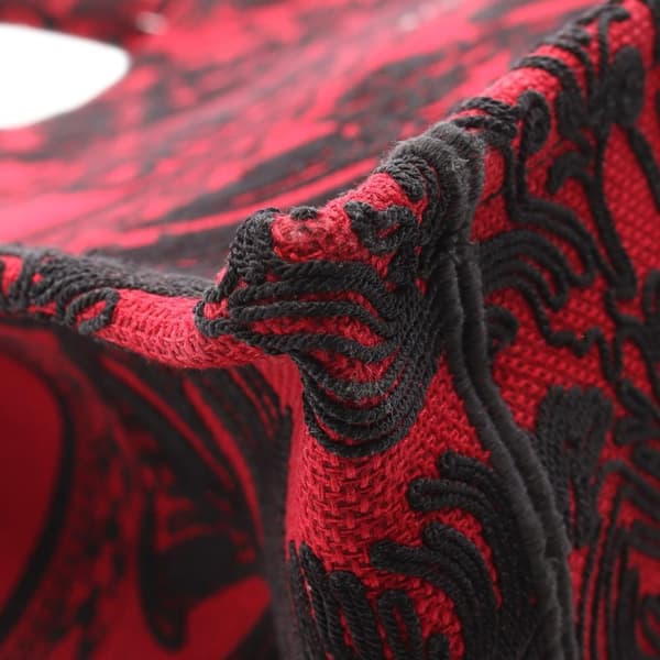 Pre-owned Dior Large Canvas Embroidered Book Tote Red