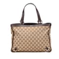 Miniatyrbild 1 av 10: Pre-owned Gucci GG Canvas Abbey D Ring Tote Brown