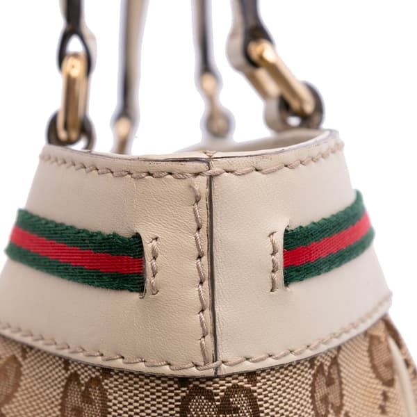 Pre-owned Gucci GG Canvas Mayfair Tote Brown