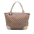 Miniatyrbillede 1 af 10: Pre-owned Gucci GG Canvas Mayfair Tote Brown