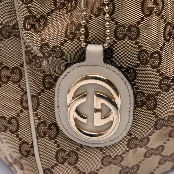 Pre-owned Gucci GG Canvas Sukey Tote Brown