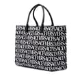 Miniatyrbilde 2 av 9: Pre-owned Versace Canvas Logo Print Tote Black