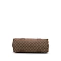 Miniatyrbillede 3 af 10: Pre-owned Gucci Medium GG Canvas Bamboo Libeccio Tote Brown