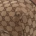 Miniatyrbillede 9 af 10: Pre-owned Gucci Medium GG Canvas Bamboo Libeccio Tote Brown