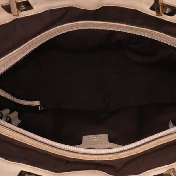 Pre-owned Gucci GG Canvas Punch Tote Brown