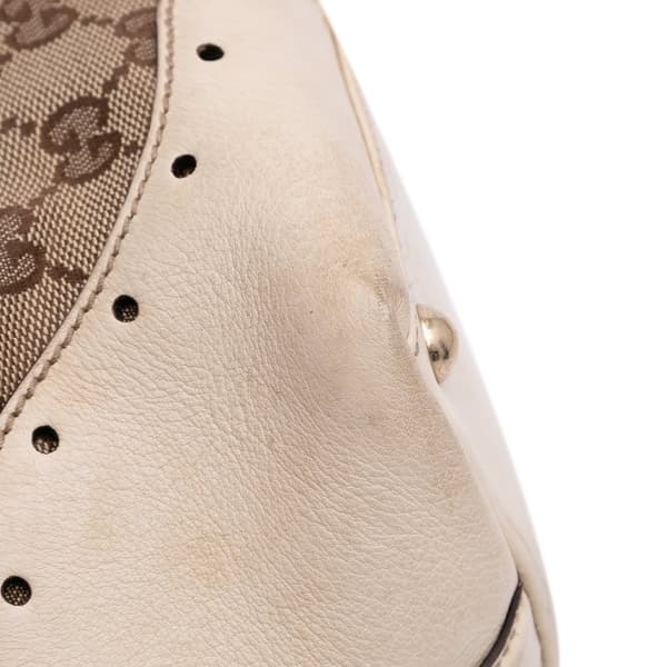 Pre-owned Gucci GG Canvas Punch Tote Brown