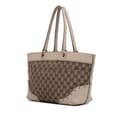 Miniatyrbilde 2 av 10: Pre-owned Gucci GG Canvas Punch Tote Brown