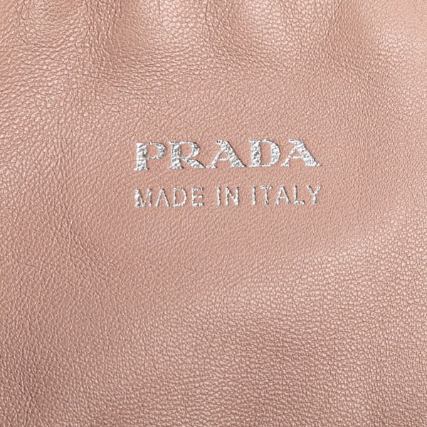Pre-owned Prada Nappa Antique Reversible Shopper Tote Black