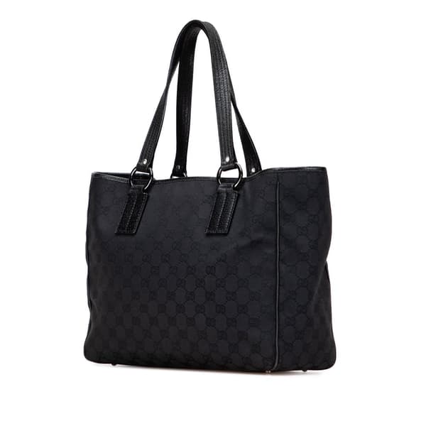 Pre-owned Gucci GG Canvas Tote Black