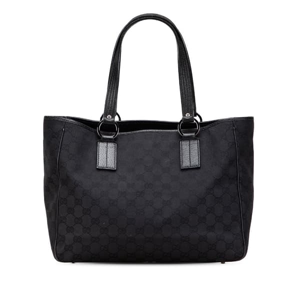 Pre-owned Gucci GG Canvas Tote Black