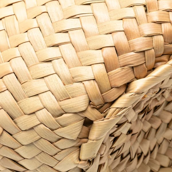 Pre-owned LOEWE Small Raffia Basket Tote Brown