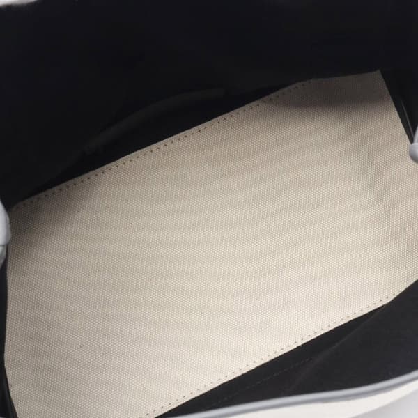 Pre-owned Balenciaga Canvas Navy Cabas S Brown