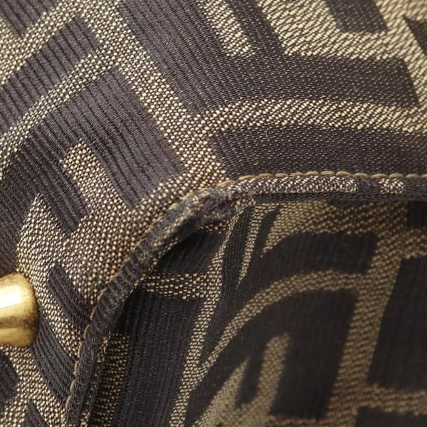 Pre-owned Fendi Zucca Canvas Tote Brown