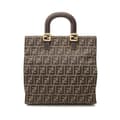 Miniatyrbilde 1 av 10: Pre-owned Fendi Zucca Canvas Tote Brown