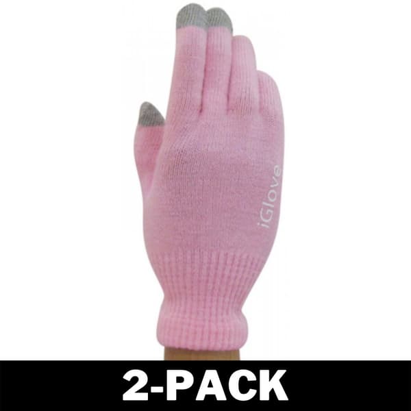 iGloves - Touch Handsker Lyserød 2-Pack