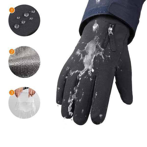 Anti-Slip Vinter Mobil Sports Touchvantar/Handskar Size M