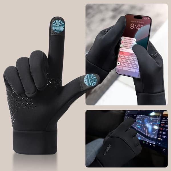 Tech-Protect WG01 Winter Touchvantar/Handskar L -  Svart
