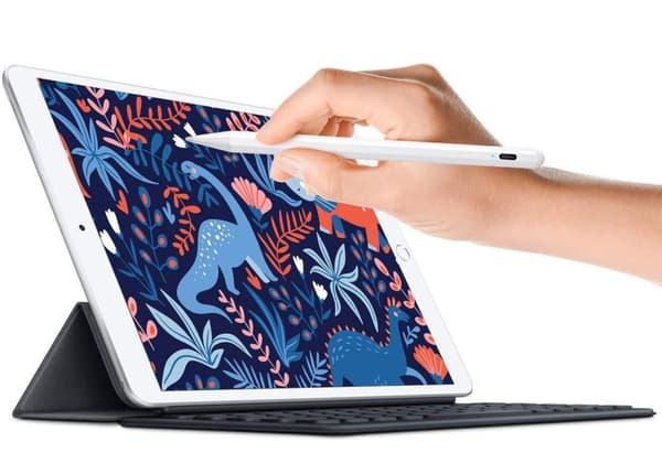 INF Genopladelig stylus pen med tynd spids 1,45 mm Hvid