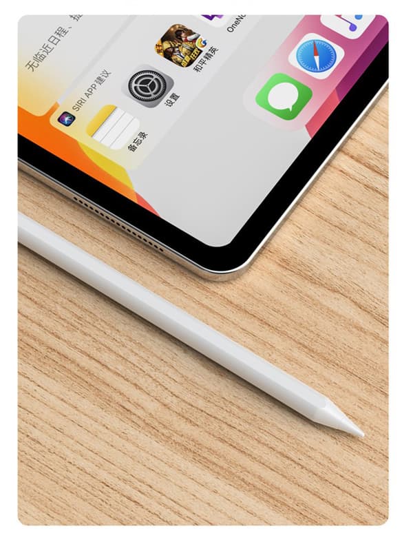 INF Genopladelig stylus pen med tynd spids 1,45 mm Hvid