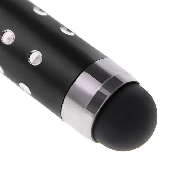 Stylet - Avizar - Utdragbar - Svart - Strass - Kompatibel med pekskärm