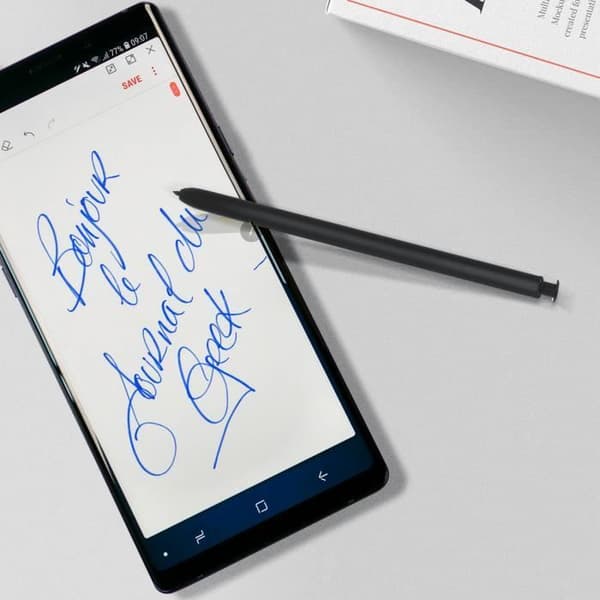Stylus - AVIZAR - Samsung Galaxy Note 9 - Fin spets - Mjuk spets - Svart