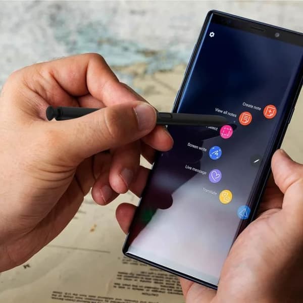 Stylus - AVIZAR - Samsung Galaxy Note 9 - Fin spets - Mjuk spets - Svart